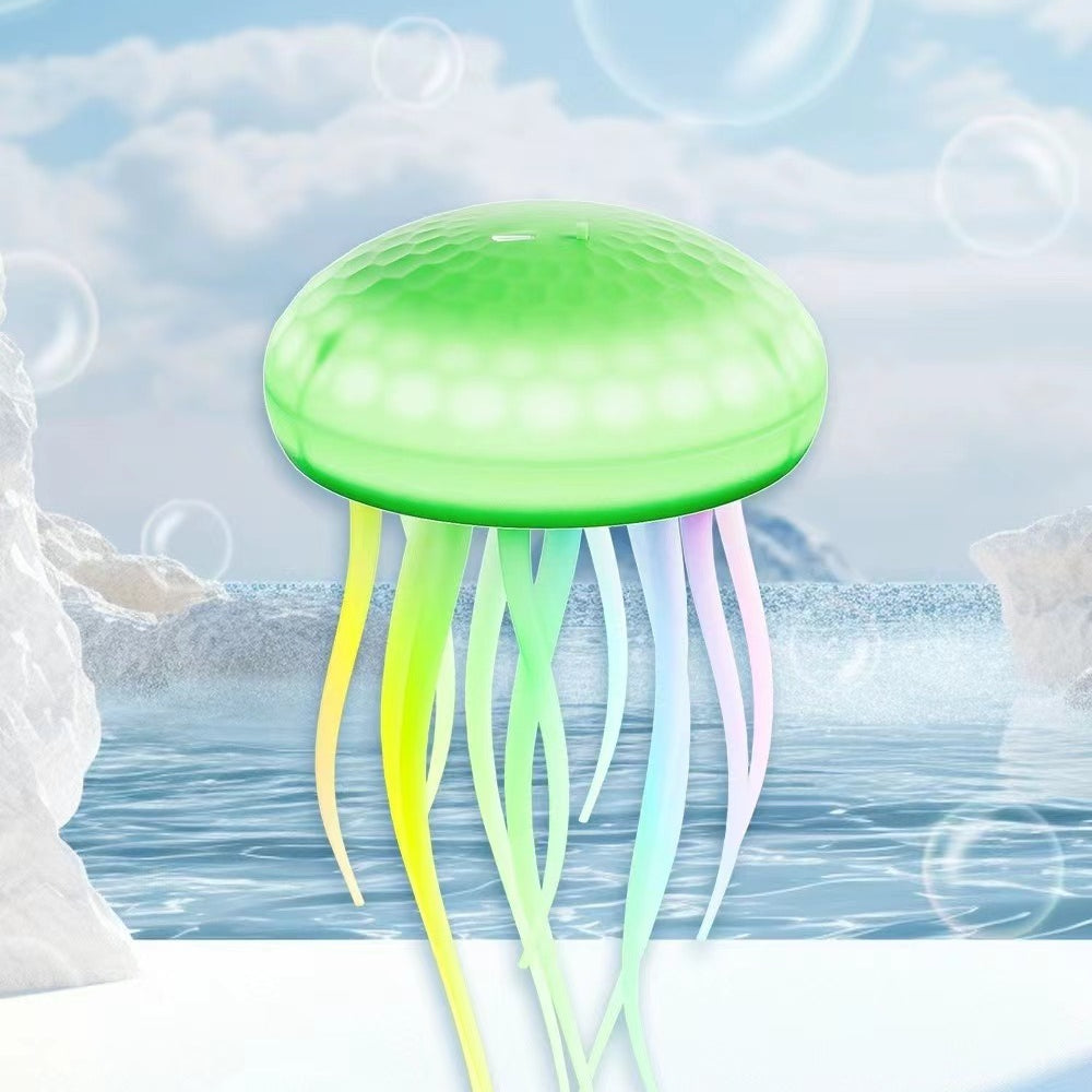 Voice-activated jellyfish lamp