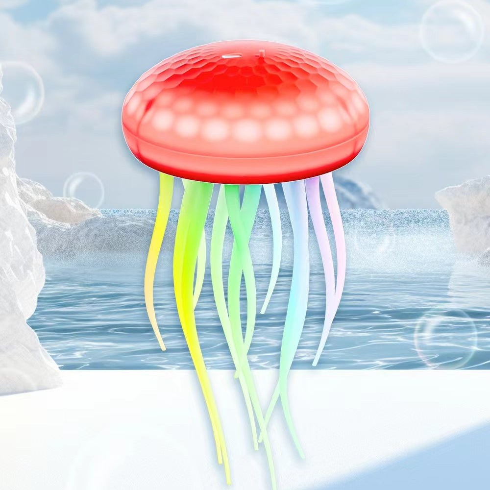 Voice-activated jellyfish lamp