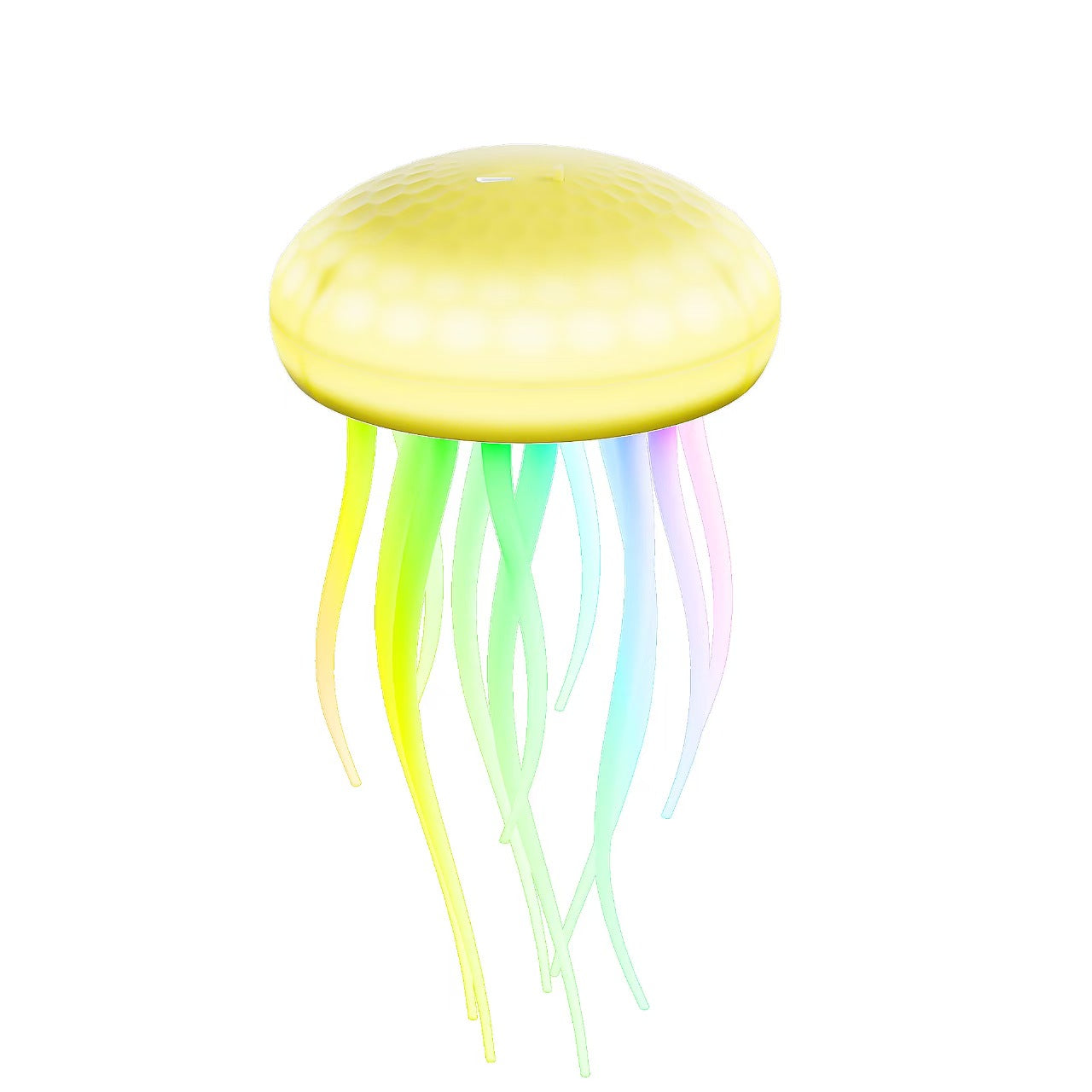 Voice-activated jellyfish lamp