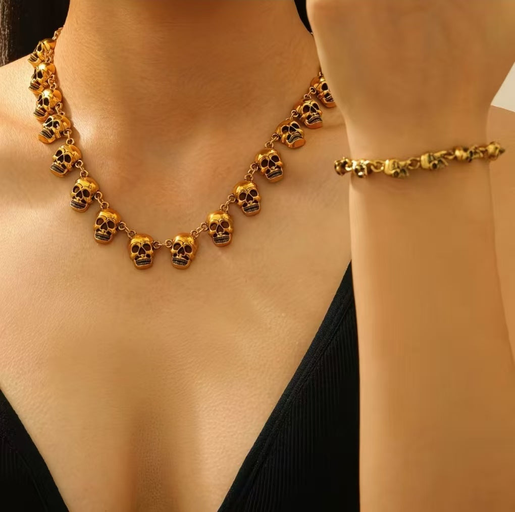 Halloween bead necklace